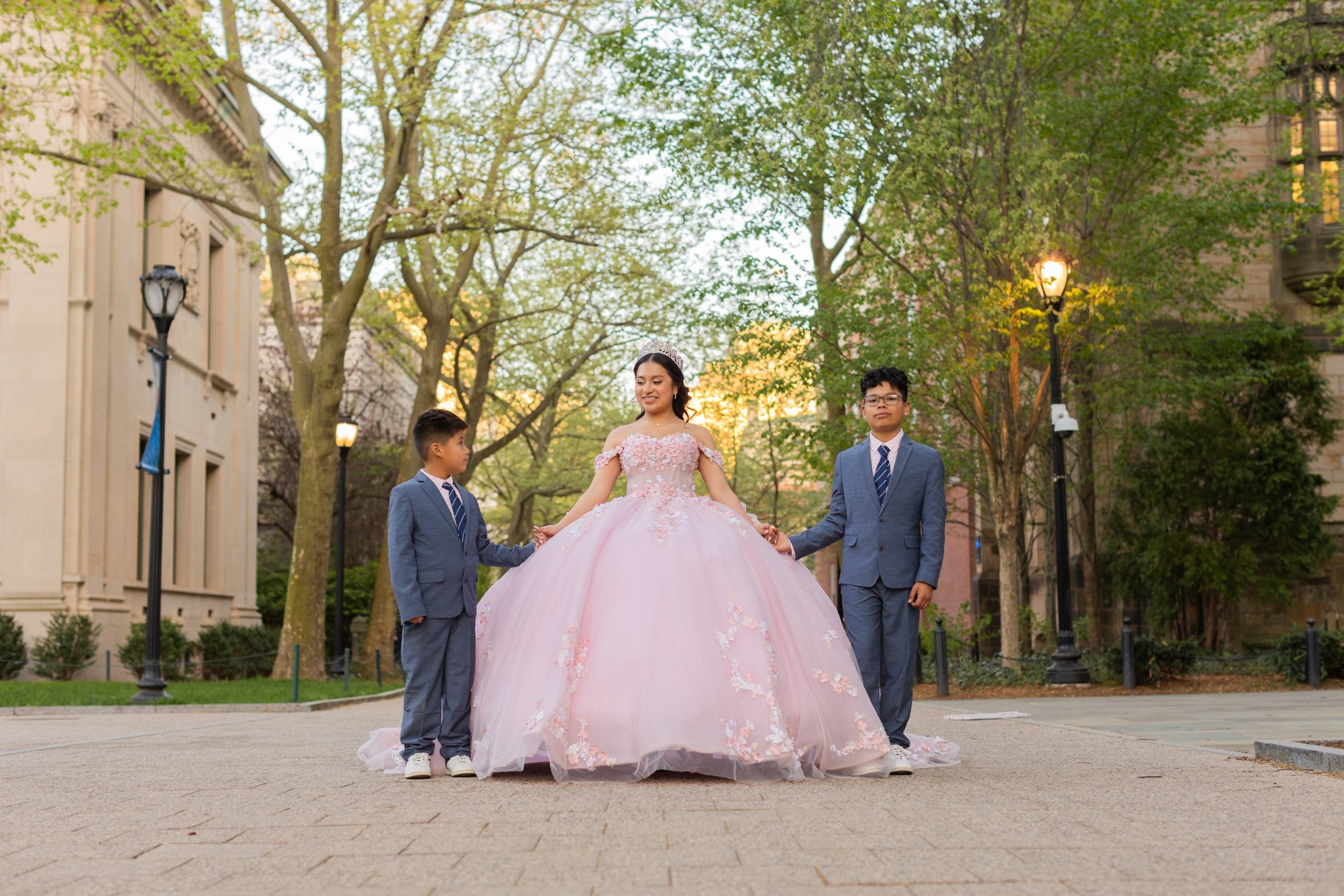 Pink quinceañera portrait