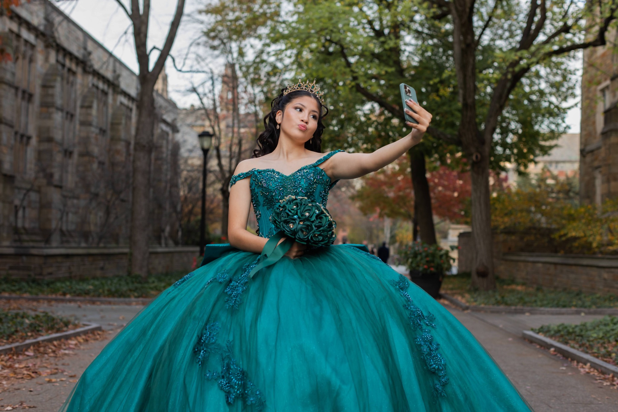 Detail photograph from quinceañera session